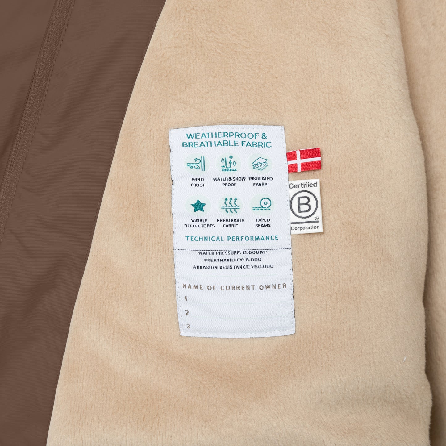 MATWANG fleece lined winter jacket. GRS