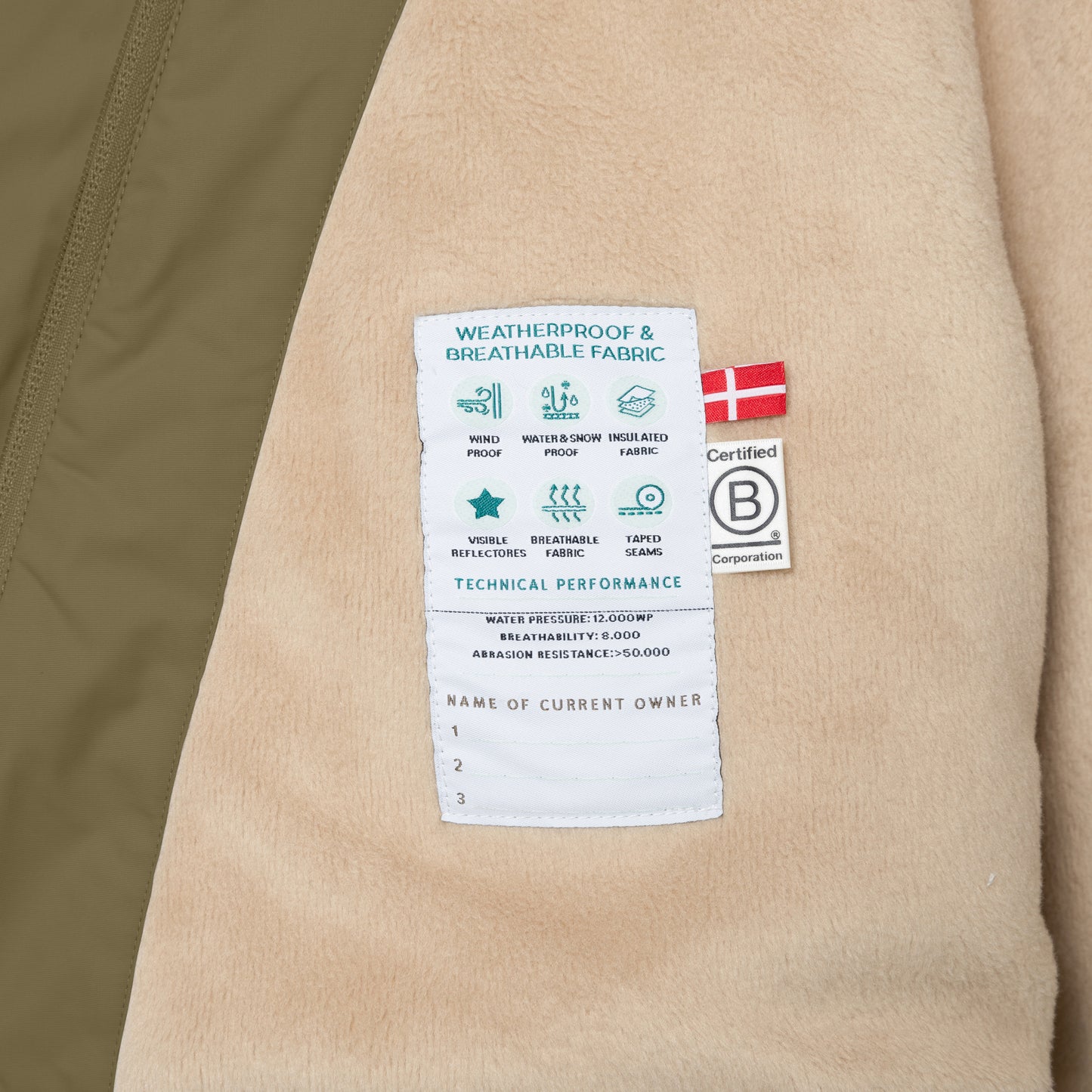 MATWANG fleece lined winter jacket. GRS