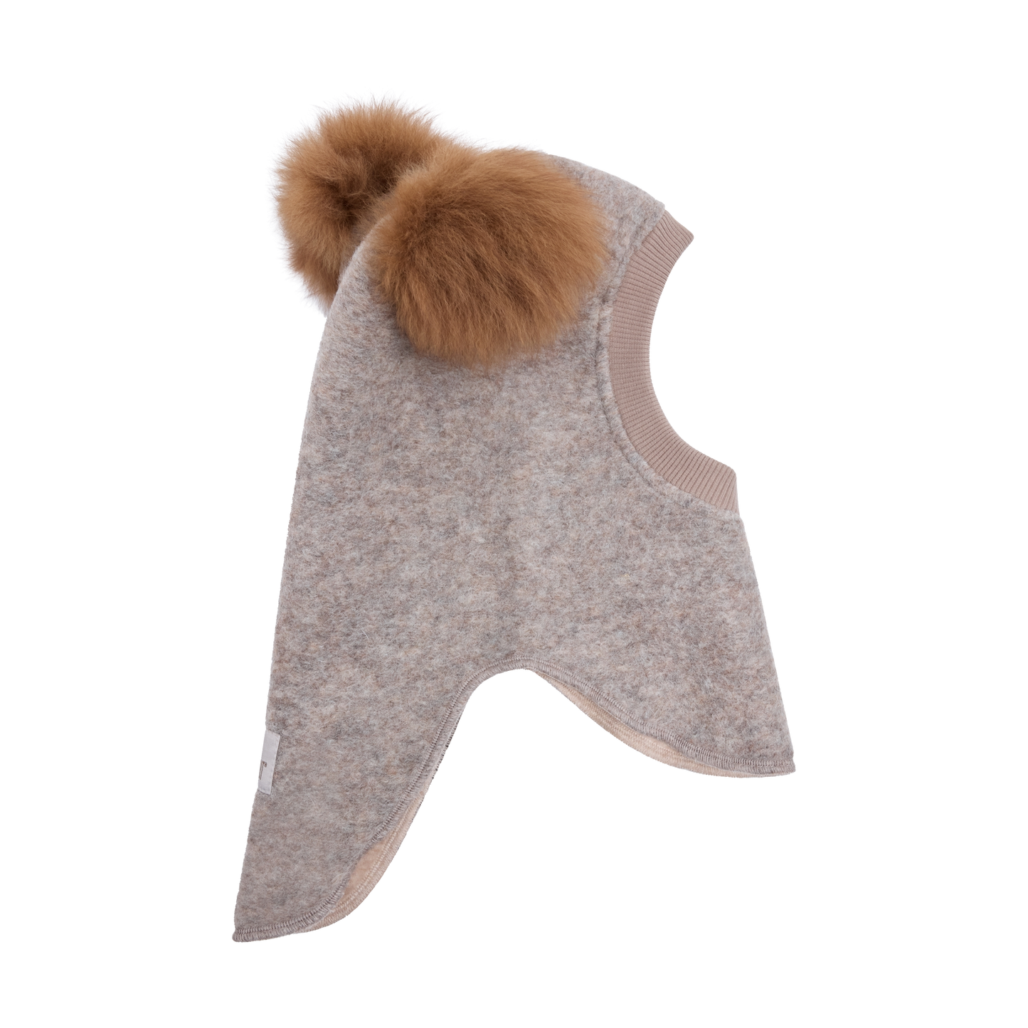 Balaclava Wool Alpaca Pompoms