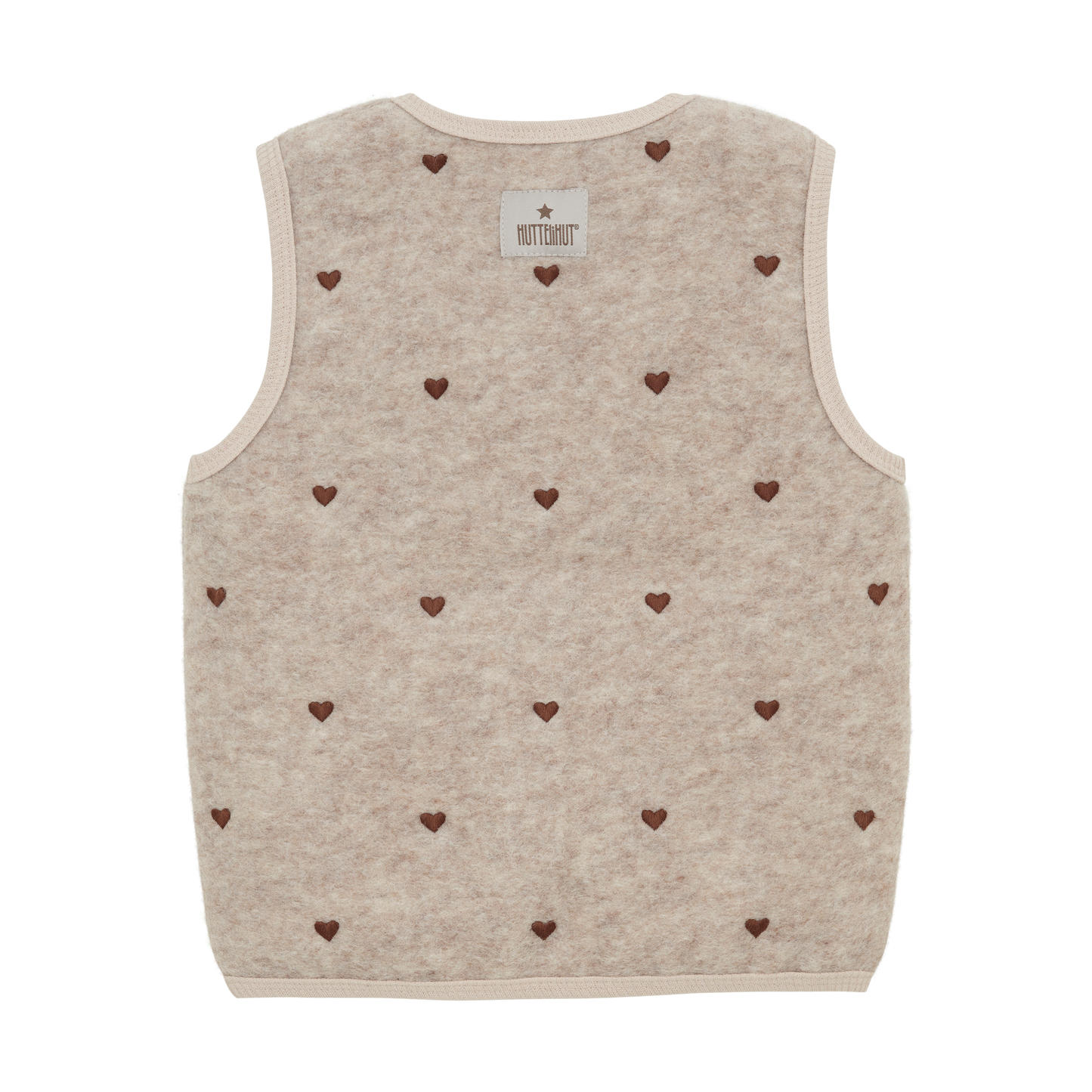 Vest Wool Emb. w. Lining