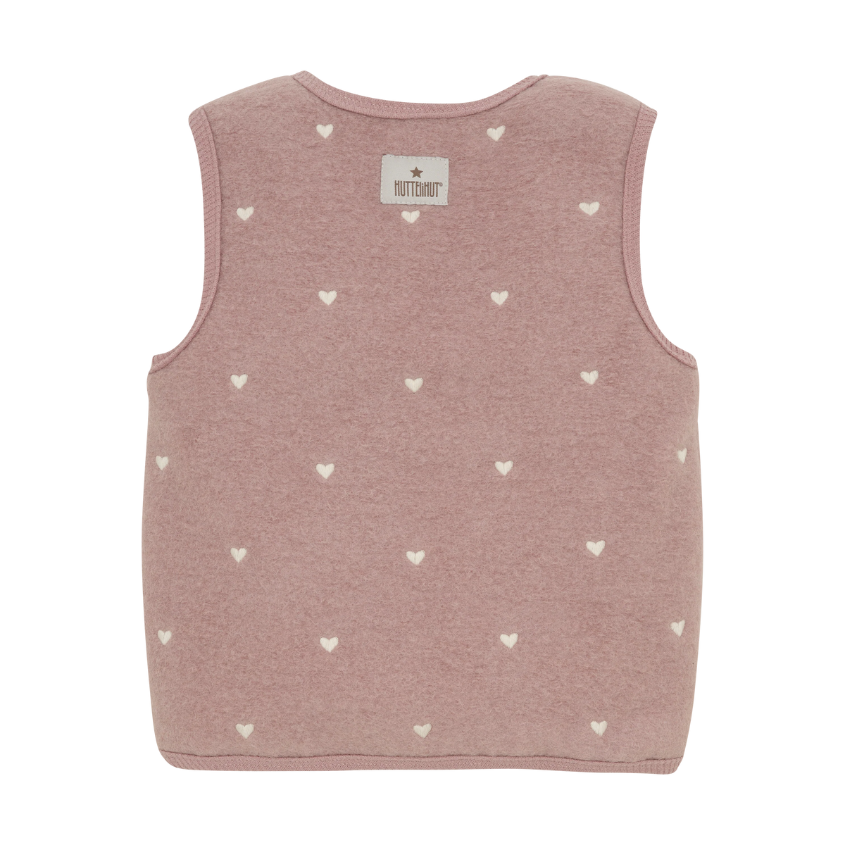 Huttelihut Embroidered Wool Vest in Deauville Mauve
