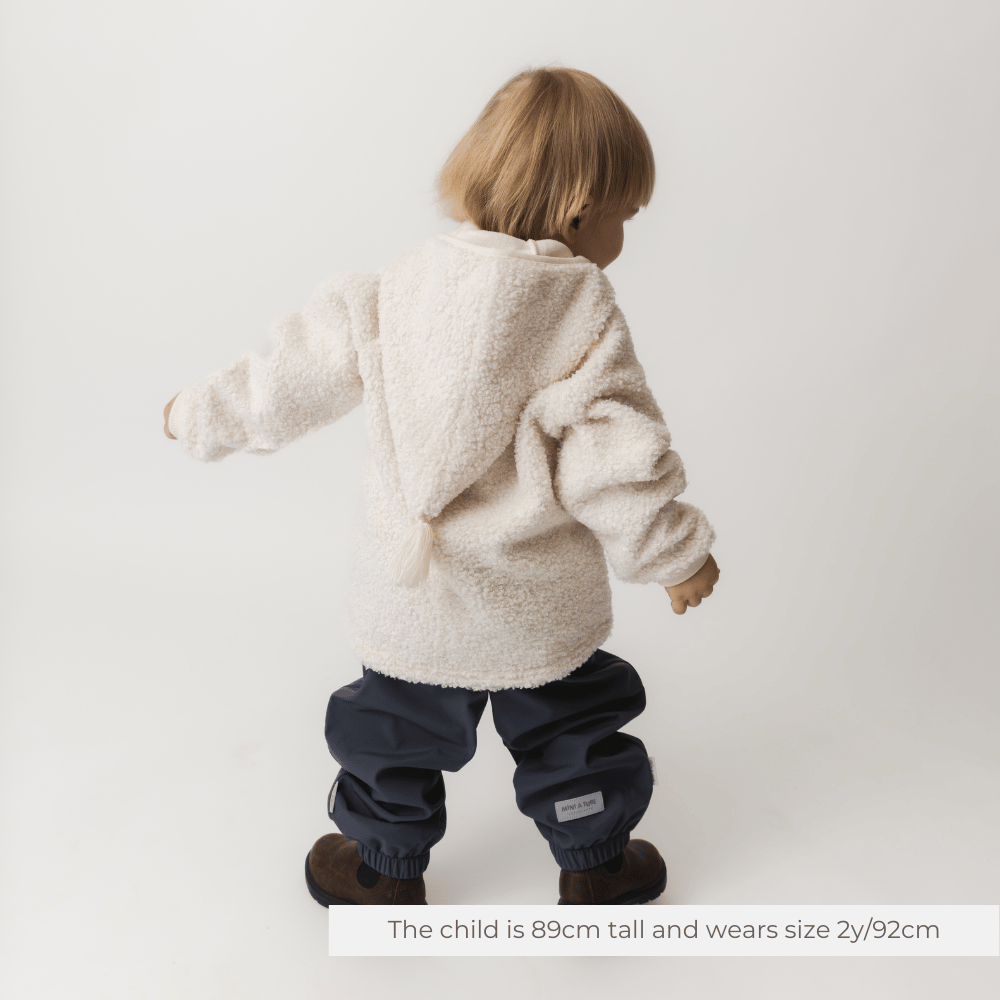 MINI A TURE MATLIFF teddyfleece jacket GRS - Angora Cream lifestyle back