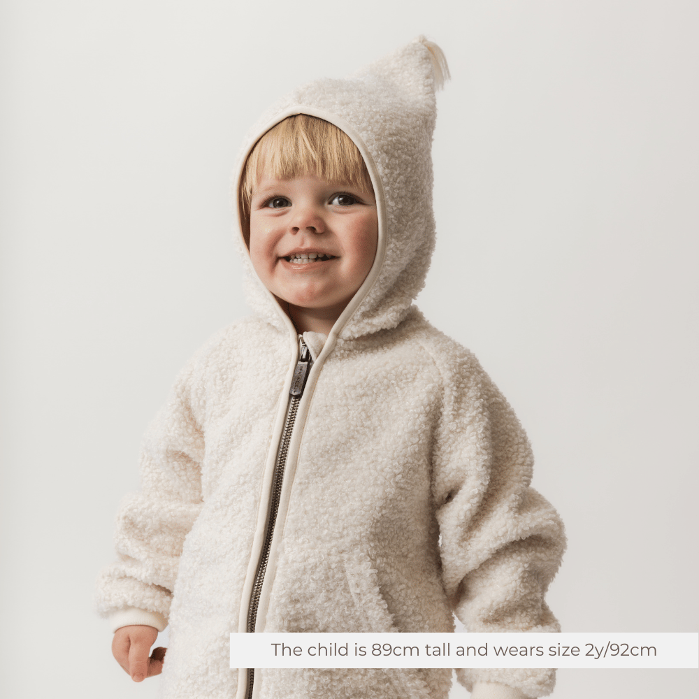 MINI A TURE MATLIFF teddyfleece jacket GRS - Angora Cream lifestyle